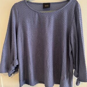 W5 Women's BlueTextured Blouse